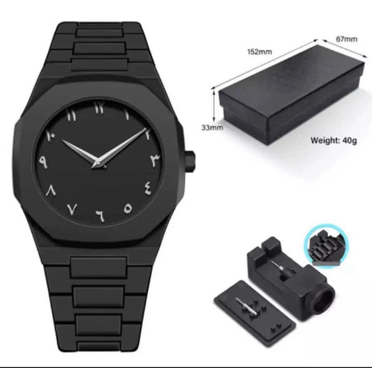 Arabic Black Men’s Watch