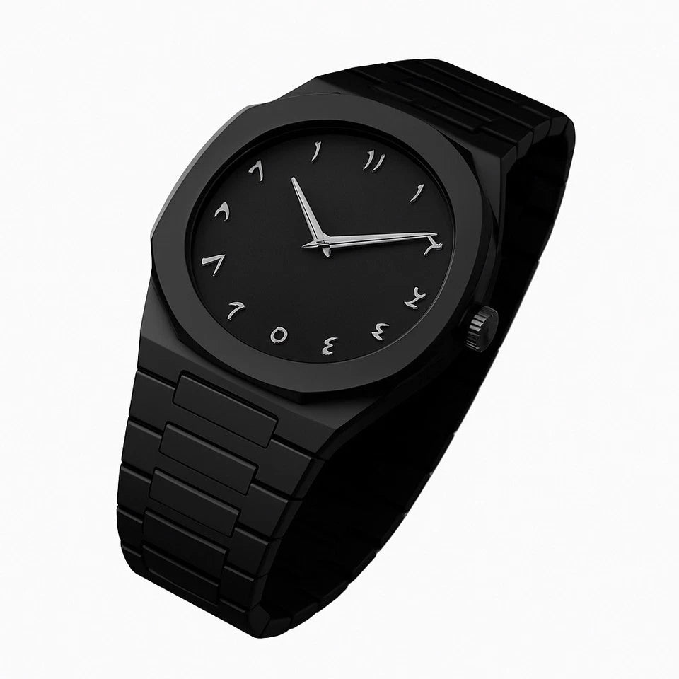 Arabic Black Men’s Watch